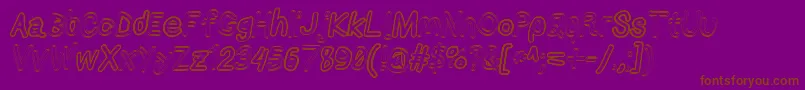 Шрифт Applestormxbdfaxita – коричневые шрифты на фиолетовом фоне