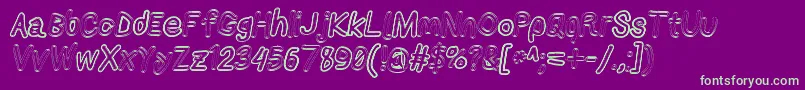 Applestormxbdfaxita Font – Green Fonts on Purple Background