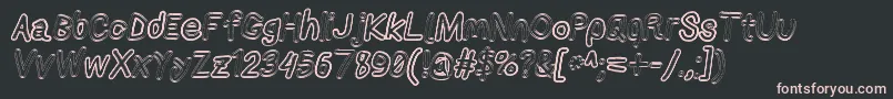 Applestormxbdfaxita Font – Pink Fonts on Black Background