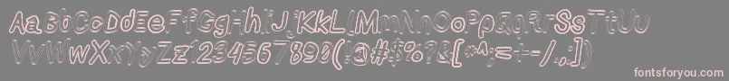 Шрифт Applestormxbdfaxita – розовые шрифты на сером фоне