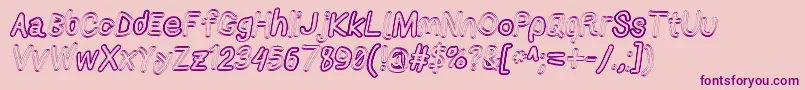 Applestormxbdfaxita Font – Purple Fonts on Pink Background