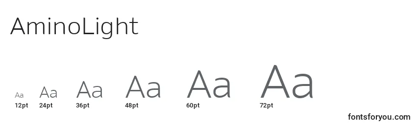 AminoLight Font Sizes
