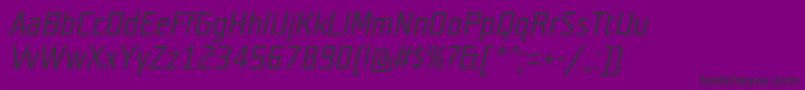 Police TeutonweissBolditalic – polices noires sur fond violet