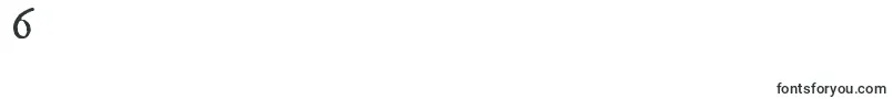 フォントImFellDwPicaRomanSc – フォント数字6