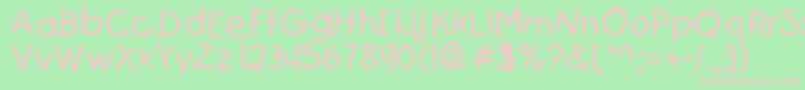 JerrysGame1 Font – Pink Fonts on Green Background