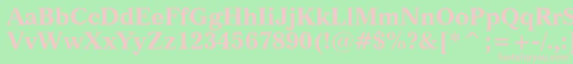 ImperialBoldBt Font – Pink Fonts on Green Background