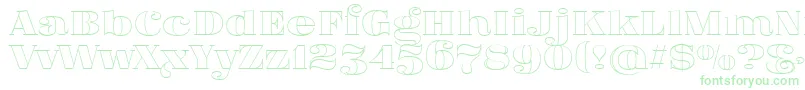 FatFlamingo5Outline-Schriftart – Grüne Schriften