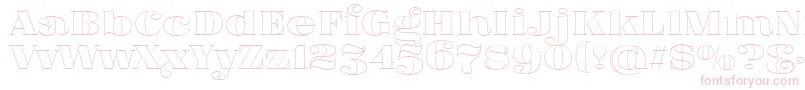 FatFlamingo5Outline Font – Pink Fonts