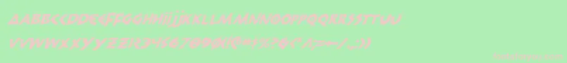 300trojansi Font – Pink Fonts on Green Background