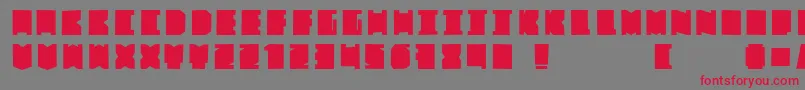 FatBross Font – Red Fonts on Gray Background
