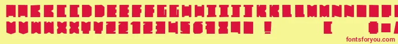 FatBross Font – Red Fonts on Yellow Background