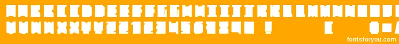 FatBross Font – White Fonts on Orange Background