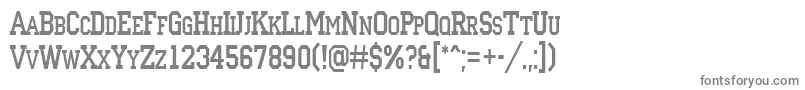 フォントACampuscapsnr – 白い背景に灰色の文字