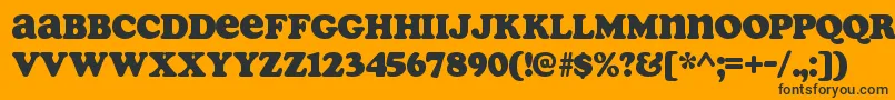 SoapRegular Font – Black Fonts on Orange Background