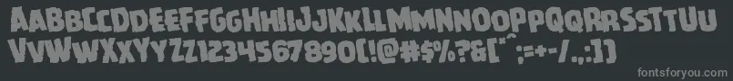 Howlinmadrotate Font – Gray Fonts on Black Background