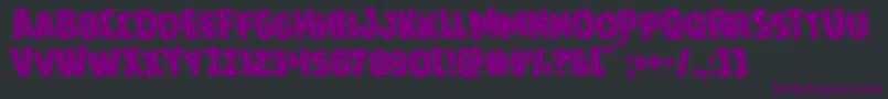 Howlinmadrotate Font – Purple Fonts on Black Background