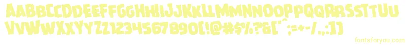 Шрифт Howlinmadrotate – жёлтые шрифты