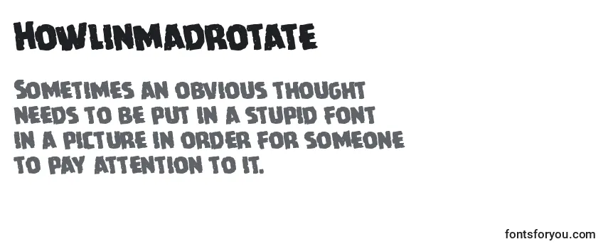 Howlinmadrotate Font