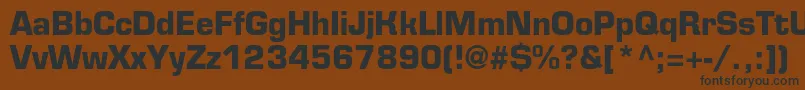 EurofontcBold Font – Black Fonts on Brown Background