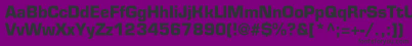 EurofontcBold Font – Black Fonts on Purple Background