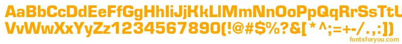 フォントEurofontcBold – オレンジのフォント
