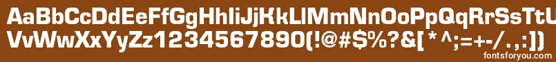 EurofontcBold Font – White Fonts on Brown Background