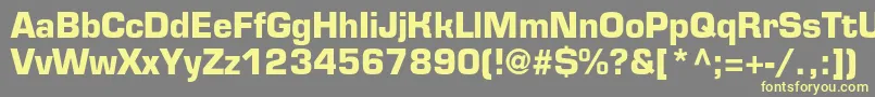 fuente EurofontcBold – Fuentes Amarillas Sobre Fondo Gris