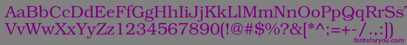 Bookmanc Font – Purple Fonts on Gray Background