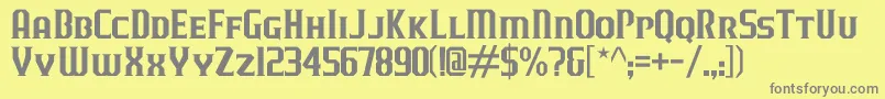 JLogRazorEdgeSmallCaps Font – Gray Fonts on Yellow Background