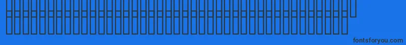 Czcionka Uzgrunt – czarne czcionki na niebieskim tle