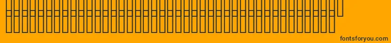 Uzgrunt-Schriftart – Schwarze Schriften auf orangefarbenem Hintergrund