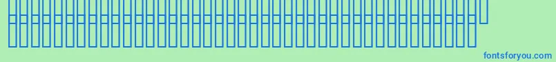 Czcionka Uzgrunt – niebieskie czcionki na zielonym tle