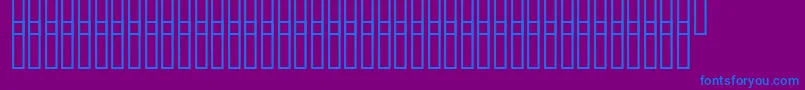 Шрифт Uzgrunt – синие шрифты на фиолетовом фоне