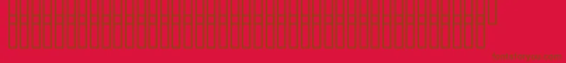 Uzgrunt-Schriftart – Braune Schriften auf rotem Hintergrund