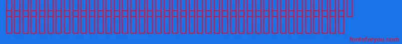 Uzgrunt Font – Red Fonts on Blue Background
