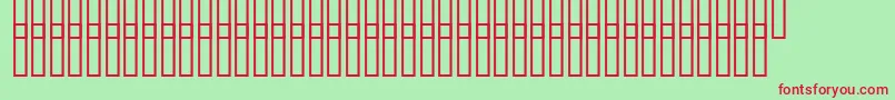 Uzgrunt Font – Red Fonts on Green Background