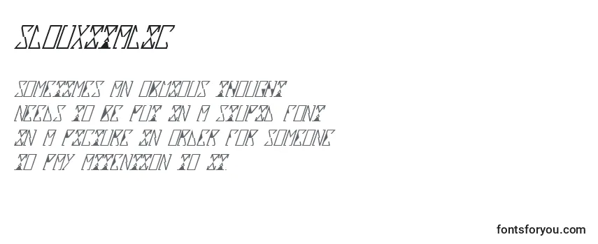 Review of the SlouxItalic Font