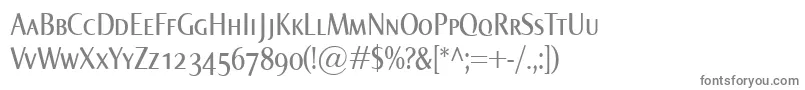 Czcionka NormaCondSmallcaps – szare czcionki