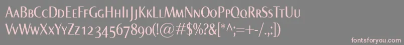 More about NormaCondSmallcaps Font NormaCondSmallcaps Font – Pink Fonts on Gray Background