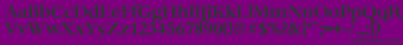 BernsteinserialBold Font – Black Fonts on Purple Background