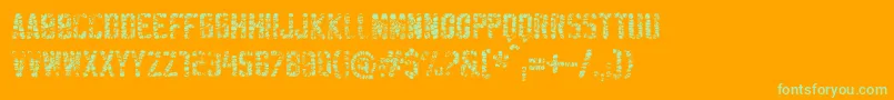Weitere Informationen zur SablonMegaWashed-Schriftart SablonMegaWashed-Schriftart – Grüne Schriften auf orangefarbenem Hintergrund
