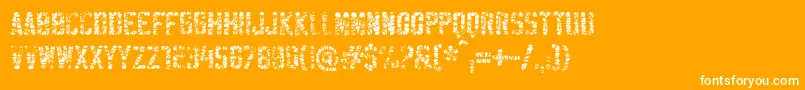 More about SablonMegaWashed Font SablonMegaWashed Font – White Fonts on Orange Background