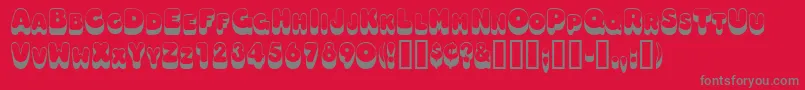 Police Oodlesscapsssk – polices grises sur fond rouge