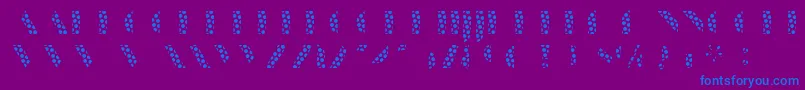 ManbowDots-fontti – siniset fontit violetilla taustalla