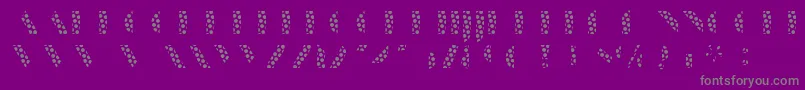 ManbowDots-Schriftart – Graue Schriften auf violettem Hintergrund