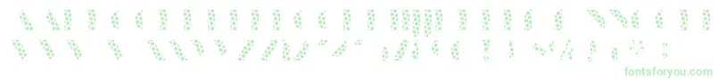 ManbowDots-Schriftart – Grüne Schriften auf weißem Hintergrund