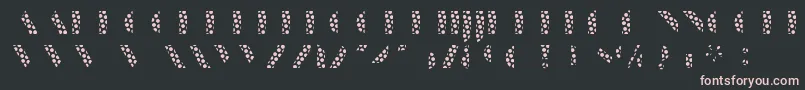 ManbowDots Font – Pink Fonts on Black Background