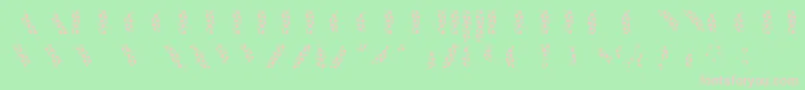 ManbowDots Font – Pink Fonts on Green Background