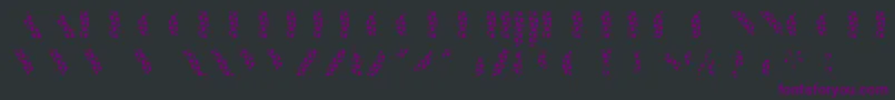 ManbowDots-Schriftart – Violette Schriften auf schwarzem Hintergrund
