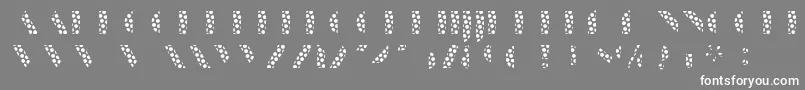 ManbowDots Font – White Fonts on Gray Background